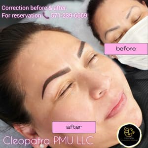 Eyebrow Tattoo result by Cleopatra PMU in Chantilly, VA
