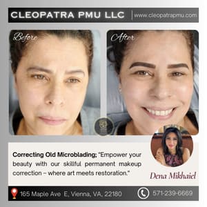 Eyebrow Tattoo result by Cleopatra PMU in Chantilly, VA