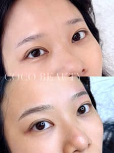 Eyebrow Tattoo result by Coco Beauty Space in Hayward, CA
