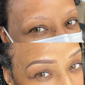 Eyebrow Tattoo result by Coco Shamell Beauty in Louisville, KY