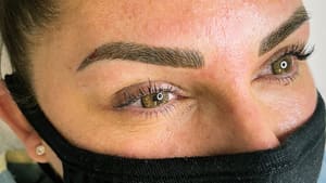 Eyebrow Tattoo result by Cole Temp Studios in Fairfield, CA