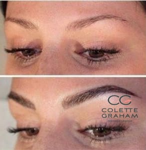 Eyebrow Tattoo result by Colette Graham in Clarksville, MD