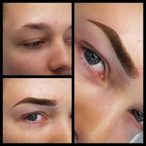 Eyebrow Tattoo result by Colette Graham in Clarksville, MD