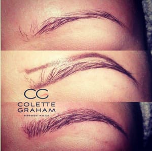 Eyebrow Tattoo result by Colette Graham in Clarksville, MD