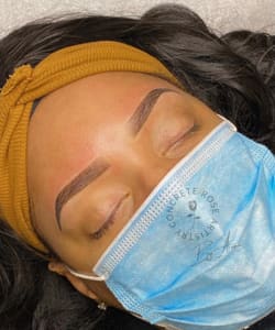 Eyebrow Tattoo result by Concrete Rose Artistry, LLC in Cypress, TX
