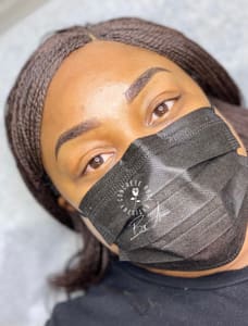 Eyebrow Tattoo result by Concrete Rose Artistry, LLC in Cypress, TX