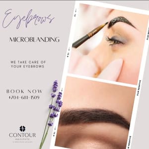 Eyebrow Tattoo result by Contour Institute of makeup artistry, skin & Laser in Charlotte, NC