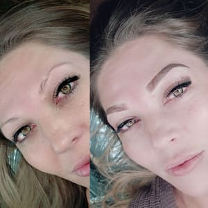 Eyebrow Tattoo result by Cosmedic Ink & Aesthetics in Greeley, CO