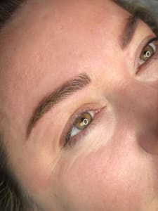 Eyebrow Tattoo result by Cosmetika Ink in Auburn, ME
