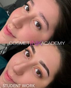 Eyebrow Tattoo result by Cosmetink PMU Academy in Bethlehem, PA