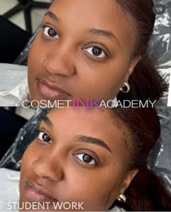 Eyebrow Tattoo result by Cosmetink PMU Academy in Bethlehem, PA
