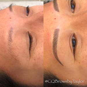 Eyebrow Tattoo result by Covet Beauty Studio-San Diego Microblading Training in San Diego, CA