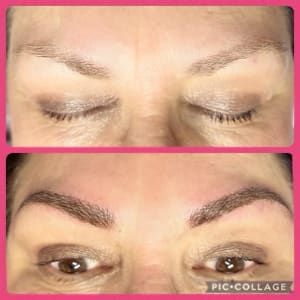 Eyebrow Tattoo result by Cozart Beauty & Brow Art in Burlington, NC