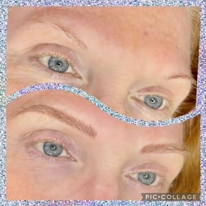 Eyebrow Tattoo result by Cozart Beauty & Brow Art in Burlington, NC