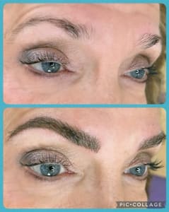 Eyebrow Tattoo result by Cozart Beauty & Brow Art in Burlington, NC