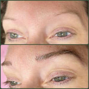 Eyebrow Tattoo result by Cozart Beauty & Brow Art in Burlington, NC