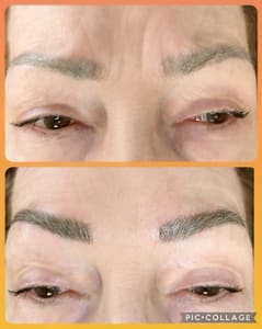 Eyebrow Tattoo result by Cozart Beauty & Brow Art in Burlington, NC