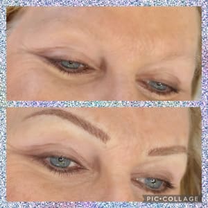 Eyebrow Tattoo result by Cozart Beauty & Brow Art in Burlington, NC