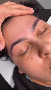 Eyebrow Tattoo result by Cream Allure in Elmhurst, NY