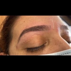 Eyebrow Tattoo result by Creative Eyebrow Threading Salon in San Leandro, CA