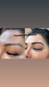Eyebrow Tattoo result by Creative Hair and Microblading in Phoenix, AZ