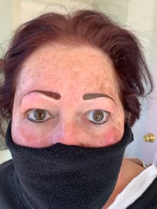 Eyebrow Tattoo result by Creative Lady Permanent Makeup Studio in Aston Township, PA