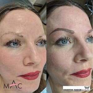 Eyebrow Tattoo result by Creative Touch Beauty in Sacramento, CA