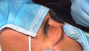Eyebrow Tattoo result by Creatrix Beauty Cosmetic Tattoo Studio in Issaquah, WA