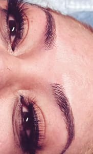 Eyebrow Tattoo result by Creatrix Beauty Cosmetic Tattoo Studio in Issaquah, WA