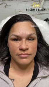 Eyebrow Tattoo result by Cristiano Martins Eyebrows in Katy, TX