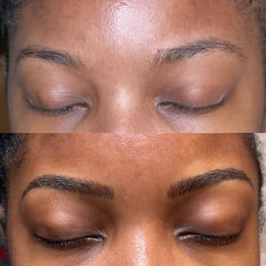 Eyebrow Tattoo result by Crowne of Laurel, LLC in Little Rock, AR