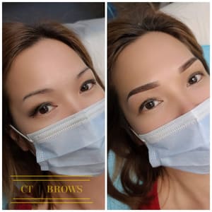 Eyebrow Tattoo result by CT Brows in Stanton, CA