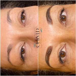 Eyebrow Tattoo result by Curved Beauty Co. in Kent, WA