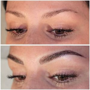 Eyebrow Tattoo result by CustomEyes Microblading and Permanent Cosmetics in Fenton, MI