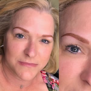 Eyebrow Tattoo result by CZAR Microblading in Trenton, FL