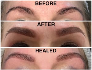 Eyebrow Tattoo result by D' Beauty Studio LLC in Weslaco, TX