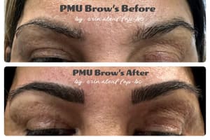 Eyebrow Tattoo result by D'Cate Aesthetics & Medicine Erin Alouf, BA, MSN, FNP-BC, CPCP in Roanoke, VA