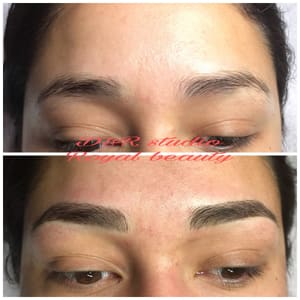Eyebrow Tattoo result by D&R Lash Nail Brow Studio in Gilroy, CA