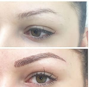 Eyebrow Tattoo result by D's Brow Bar and Skincare in Harrisburg, NC
