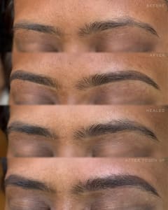 Eyebrow Tattoo result by Dahl House Co. in Durham, NC