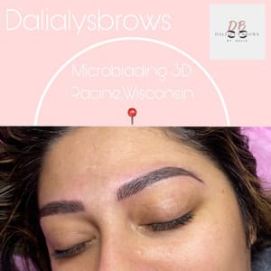 Eyebrow Tattoo result by Dalialys brows in Racine, WI