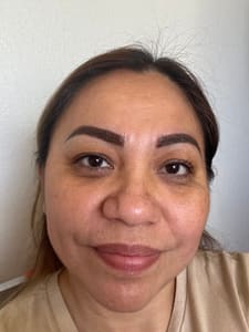 Eyebrow Tattoo result by DaLis Beauty Studio in Laredo, TX