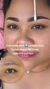 Eyebrow Tattoo result by Dalisay Beauty Permanent Makeup + Wax in Vienna, VA