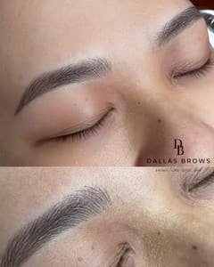 Eyebrow Tattoo result by Dallas Brows Artist in Lewisville, TX