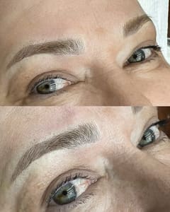Eyebrow Tattoo result by Dallas Brows Artist in Lewisville, TX