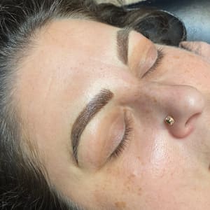 Eyebrow Tattoo result by Dallas Diaz Cosmetic Tattoo in Riverview, FL