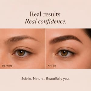 Eyebrow Tattoo result by Damascena Microblading Studio in Spokane, WA