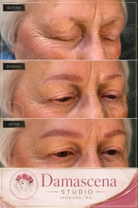 Eyebrow Tattoo result by Damascena Microblading Studio in Spokane, WA