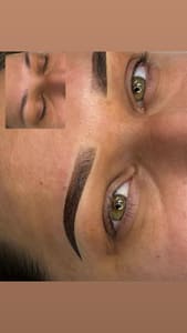 Eyebrow Tattoo result by Dani Brow Studio in Greenacres, FL