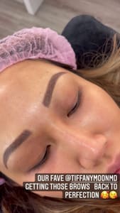 Eyebrow Tattoo result by Daniela Bell Makeup Studio in Plano, TX